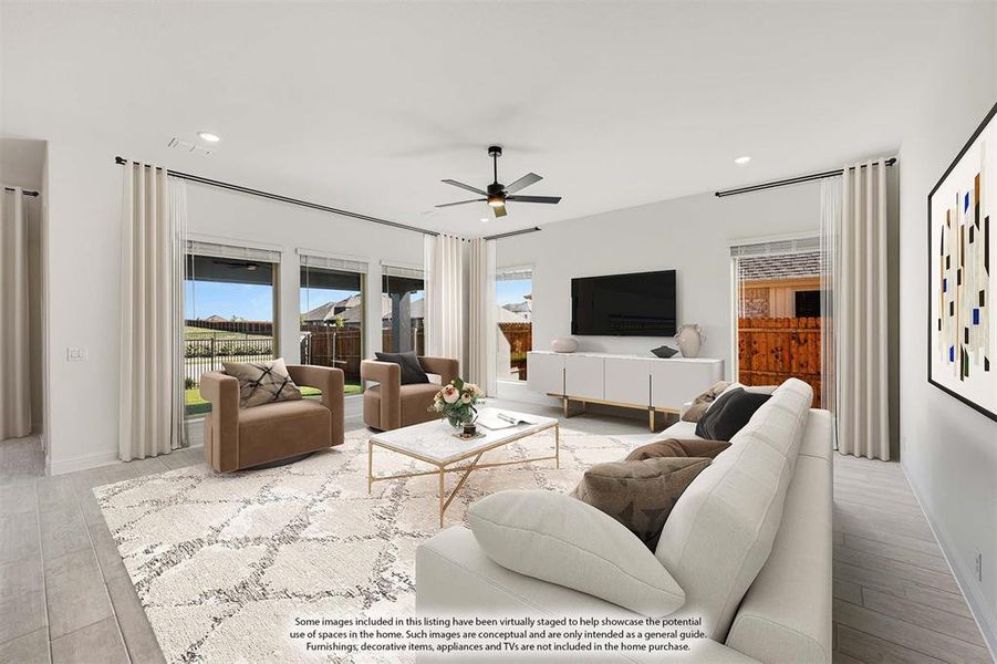 Furnished interior view inside a new home in Timberbrook 3B-4A, Justin (Image 12).