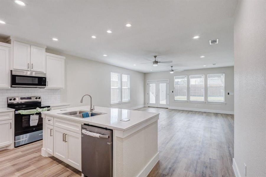 Furnished interior view inside a new home in , Grand Prairie (Image 4). Furnished interior view inside a new home in , Grand Prairie (Image 4).
