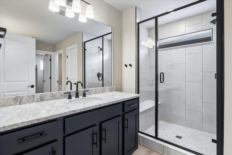 Furnished interior view inside a new home in Aspen Meadows-4, Colorado Springs (Image 12).