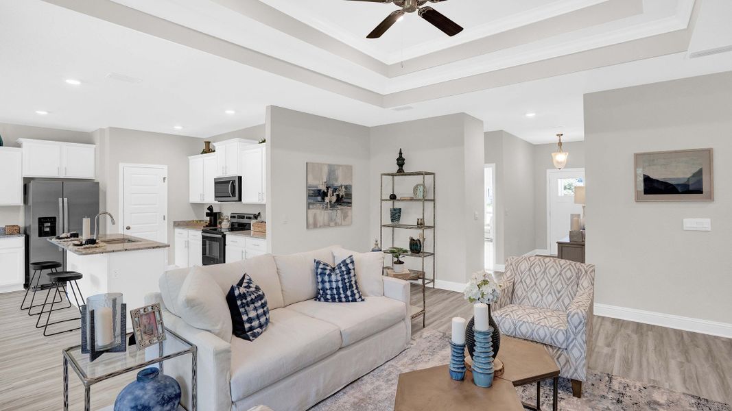 Representative furnished interior of a home built from the Jasmine by D.R. Horton in Palm Ridge, Guyton (Image 12). Representative furnished interior of a home built from the Jasmine by D.R. Horton in Palm Ridge, Guyton (Image 12).