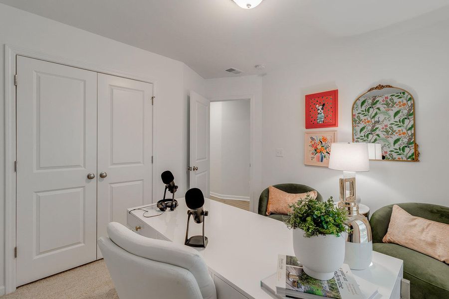 Furnished interior view inside a new home in Central Creek, Goose Creek (Image 18). Furnished interior view inside a new home in Central Creek, Goose Creek (Image 18).