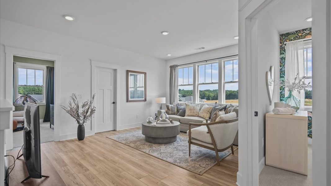 Furnished interior view inside a new home in Kayfield at Midway, Anderson (Image 19).