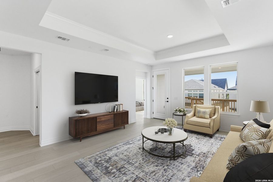 Furnished interior view inside a new home in , New Braunfels (Image 5).