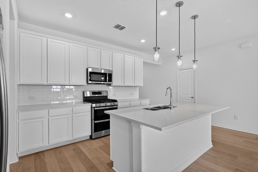 Furnished interior view inside a new home in Parks at Foster Crossing, Anna (Image 8).