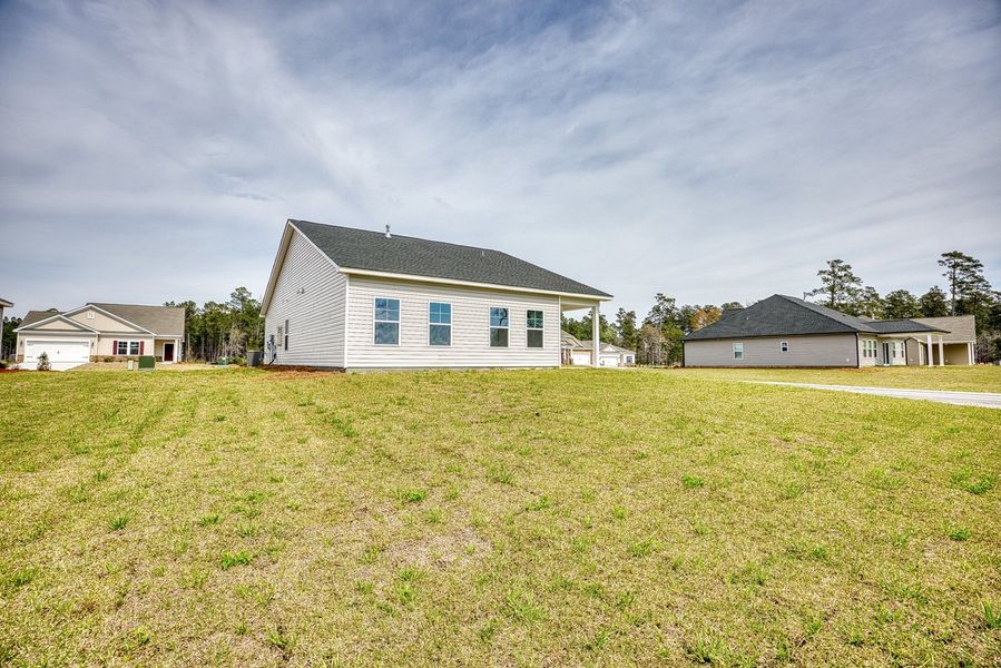 Representative exterior photo of a completed home built from the Darcy II by Great Southern Homes in Shady Grove, Conway, SC (Image 39).