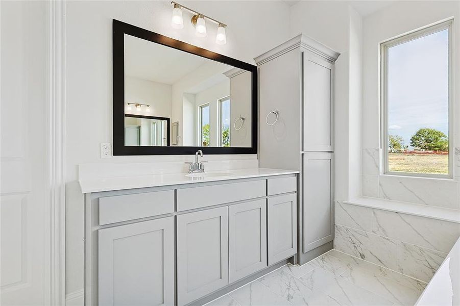 Bathroom with vanity