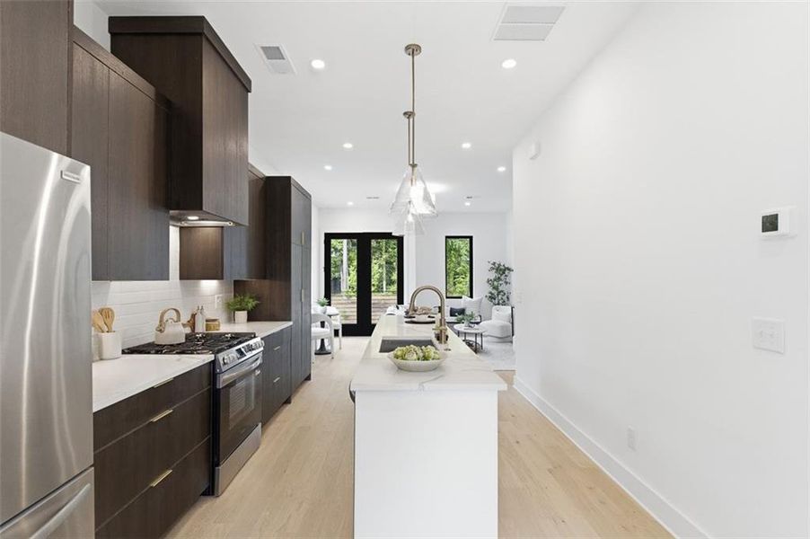 Furnished interior view inside a new home in , Atlanta (Image 6).