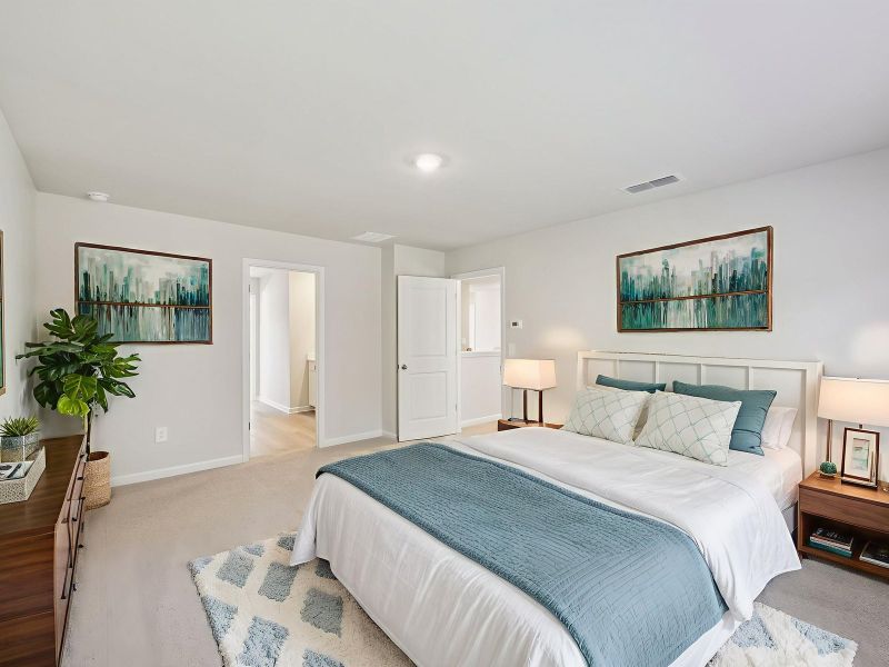 Furnished interior view inside a new home in Ivey Township, Dallas (Image 7).