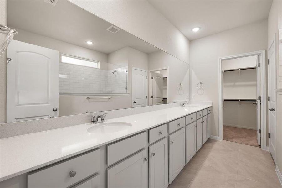 Furnished interior view inside a new home in The Colony, Bastrop (Image 15). Furnished interior view inside a new home in The Colony, Bastrop (Image 15).