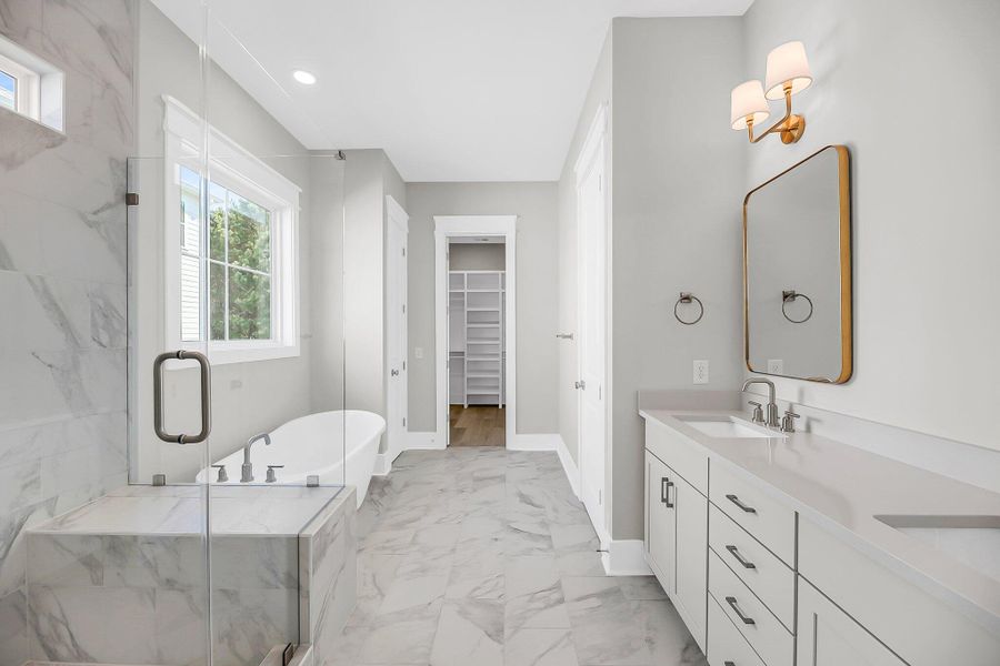 Furnished interior view inside a new home in , Awendaw (Image 36).