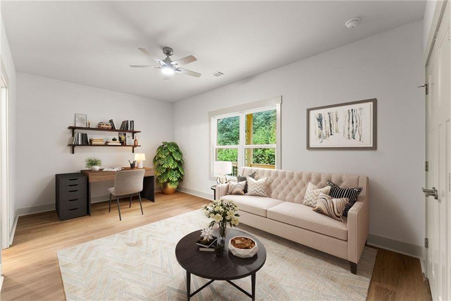 Furnished interior view inside a new home in , Baldwin (Image 20).
