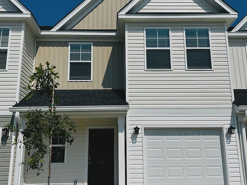 Exterior details and patio area of a home in Percival Village, Columbia (Image 1). Exterior details and patio area of a home in Percival Village, Columbia (Image 1).