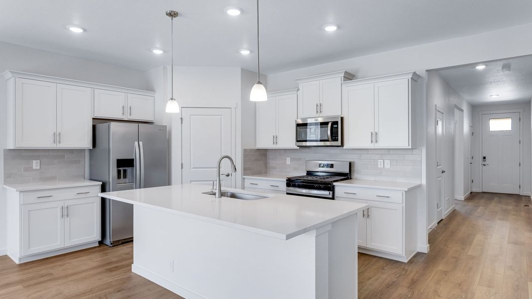 Furnished interior view inside a new home in Lakeside Canyon, Mead (Image 6). Furnished interior view inside a new home in Lakeside Canyon, Mead (Image 6).