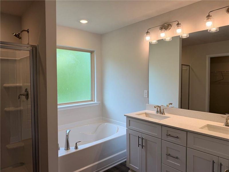 Furnished interior view inside a new home in Magnolia Villas, Cornelia (Image 12).