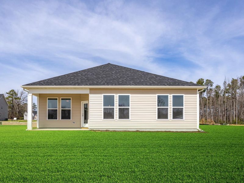 Representative exterior details of a home built from the The Franklin C by Davidson Homes LLC in Retreat at North Main, Lillington (Image 3).