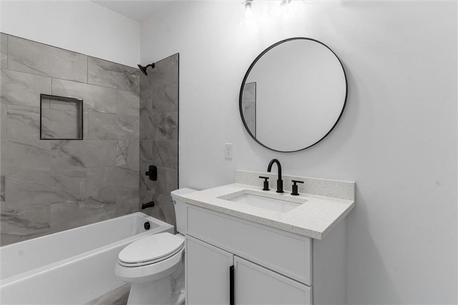 Furnished interior view inside a new home in , Atlanta (Image 55).