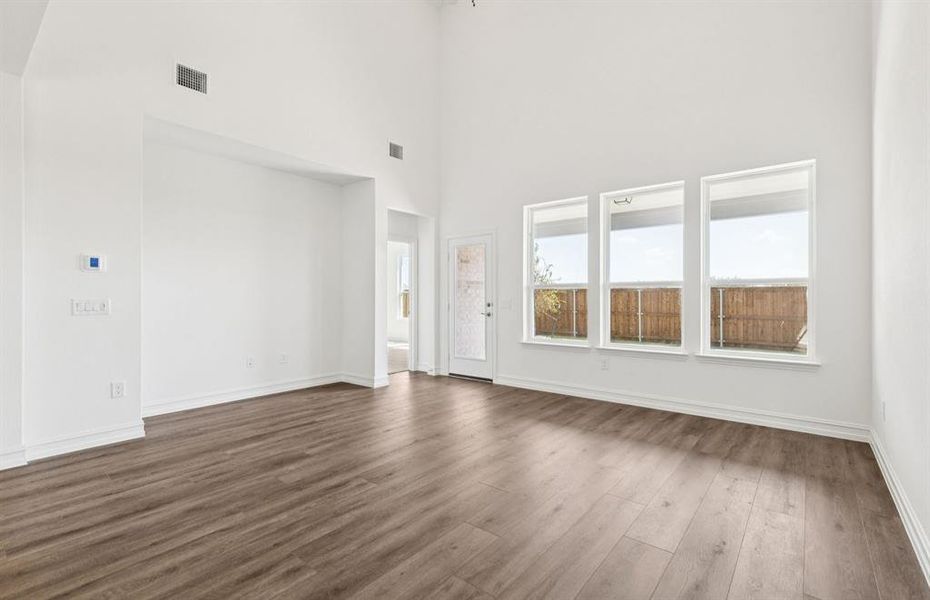 Large windows in gathering room Large windows in gathering room