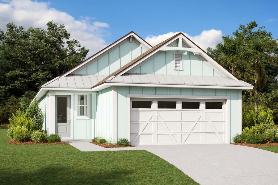 Representative exterior photo of a completed home built from the The Jackson by Providence Homes (Florida) in Reflections at Nocatee, Nocatee, FL (Image 2). Representative exterior photo of a completed home built from the The Jackson by Providence Homes (Florida) in Reflections at Nocatee, Nocatee, FL (Image 2).