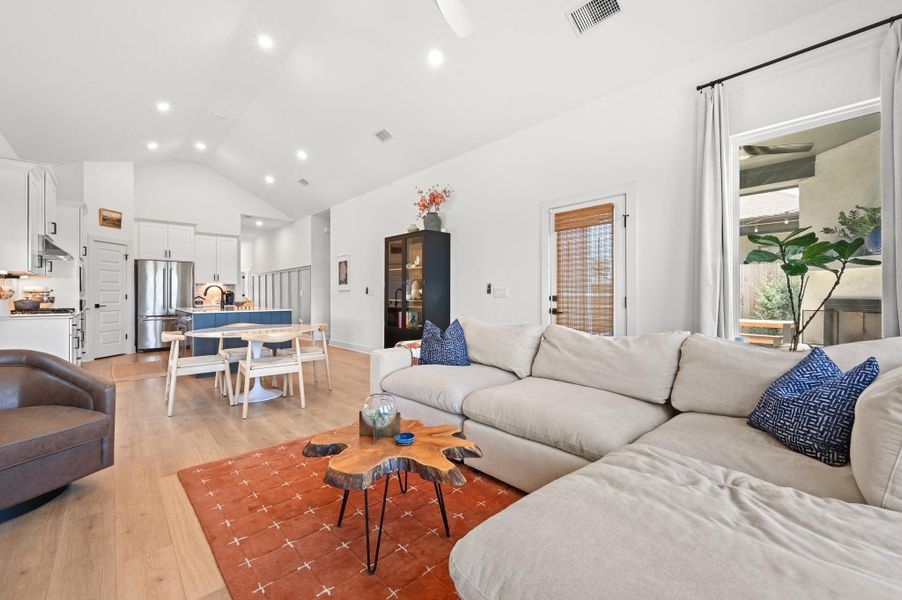 Furnished interior view inside a new home in Loyola, Austin (Image 27).