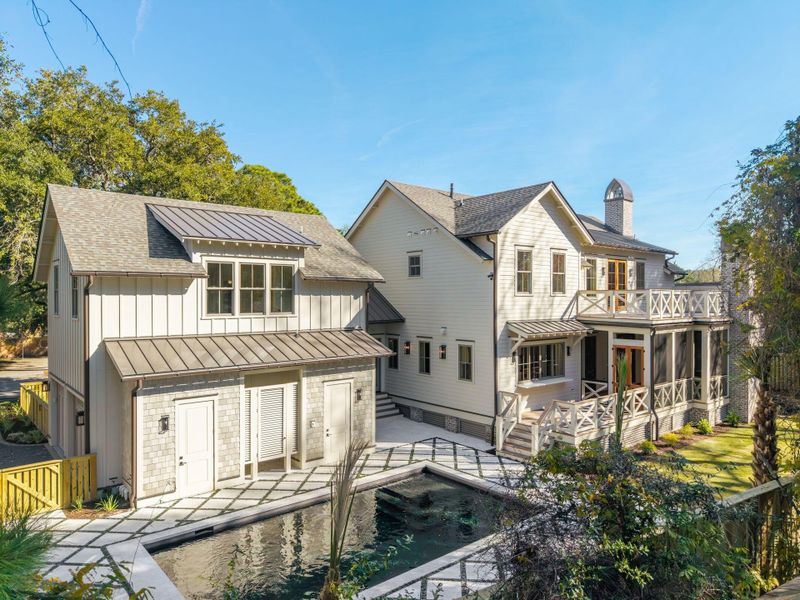 Front exterior of a new home in , Mount Pleasant, SC, highlighting curb appeal (Image 2). Front exterior of a new home in , Mount Pleasant, SC, highlighting curb appeal (Image 2).