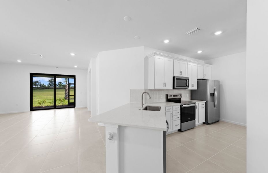 Furnished interior view inside a new home in Del Webb Naples, Ave Maria (Image 5). Furnished interior view inside a new home in Del Webb Naples, Ave Maria (Image 5).