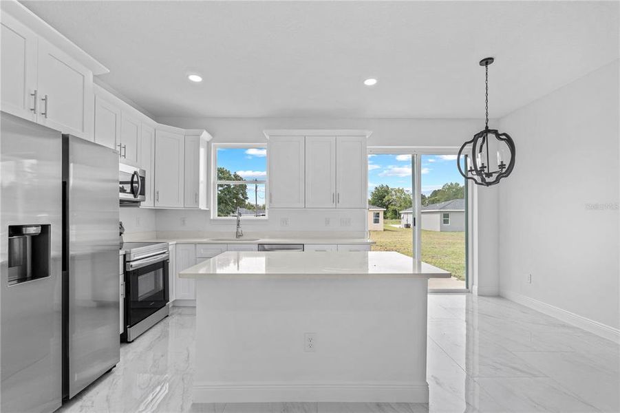 Furnished interior view inside a new home in , Dunnellon (Image 6).