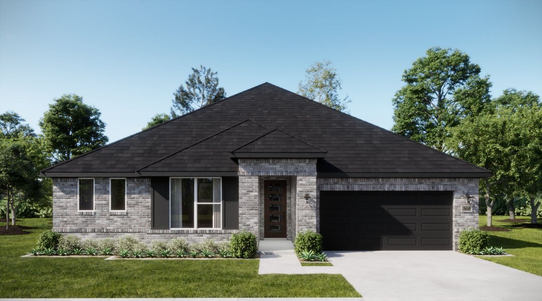 Representative exterior photo of a completed home built from the Vista by Risewell Homes in Elevon, Lavon, TX (Image 4).