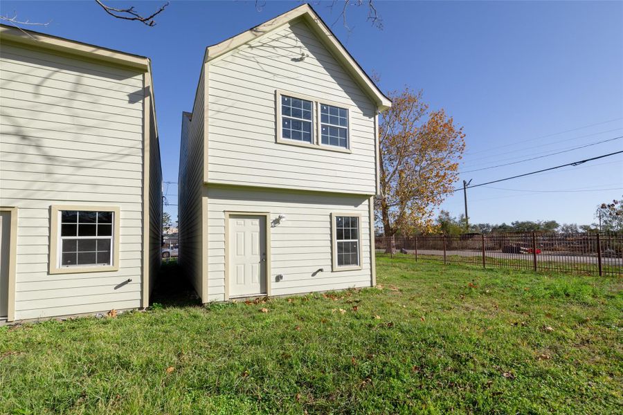 Exterior details and patio area of a home in , Houston (Image 19). Exterior details and patio area of a home in , Houston (Image 19).