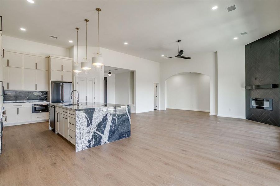 Furnished interior view inside a new home in , Cresson (Image 14).