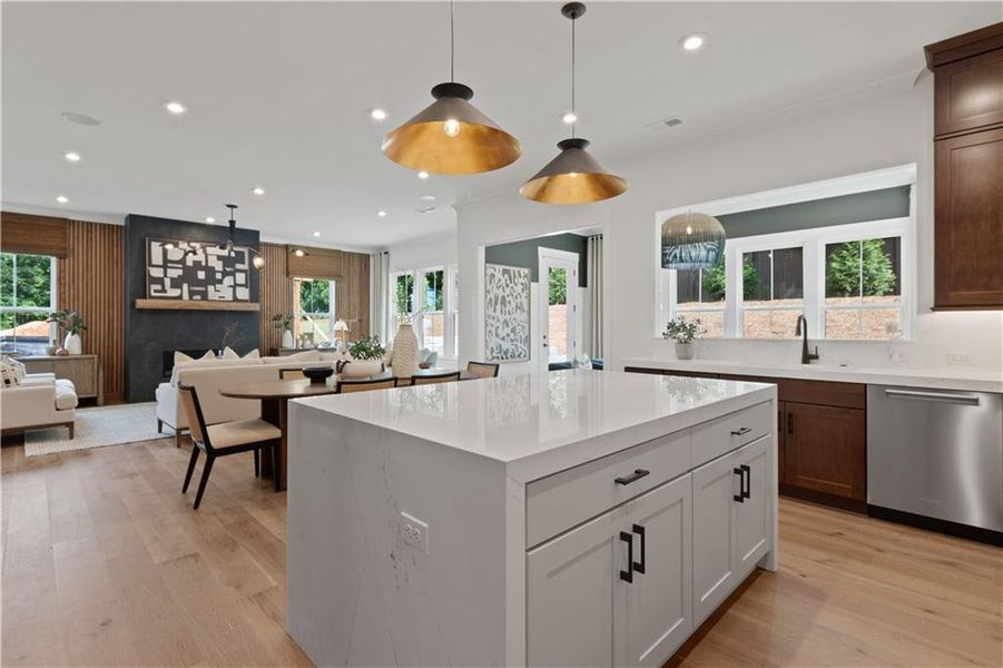 Furnished interior view inside a new home in Silverwood, Cumming (Image 13).