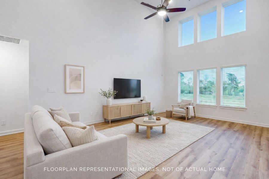 Furnished interior view inside a new home in Marvida, Cypress (Image 10).
