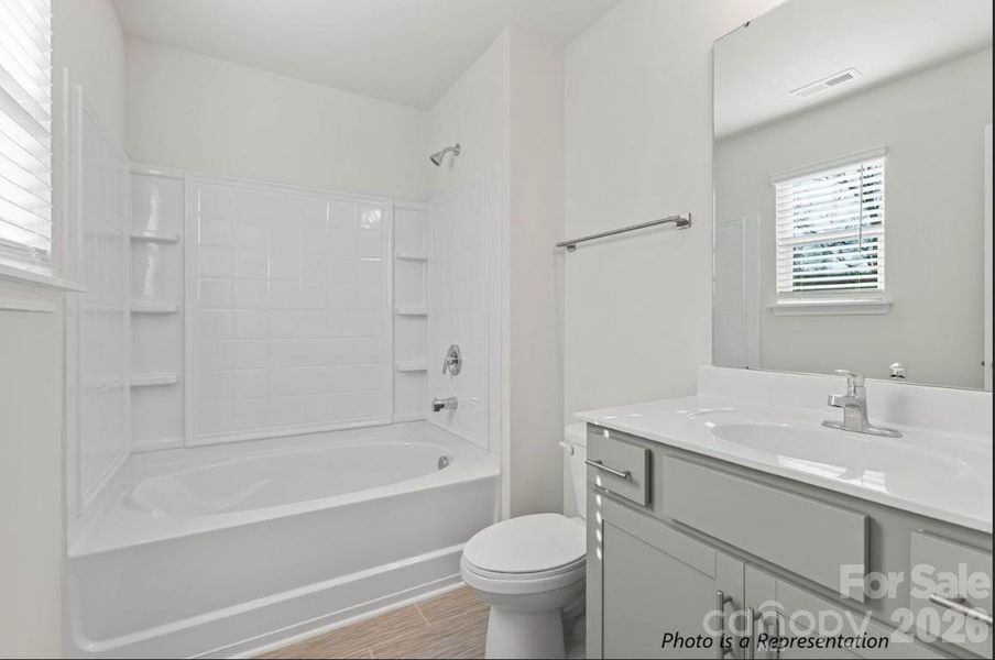 Furnished interior view inside a new home in Sierra Ridge, Gastonia (Image 6). Furnished interior view inside a new home in Sierra Ridge, Gastonia (Image 6).