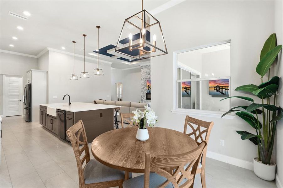 Furnished interior view inside a new home in , Palm Coast (Image 63).