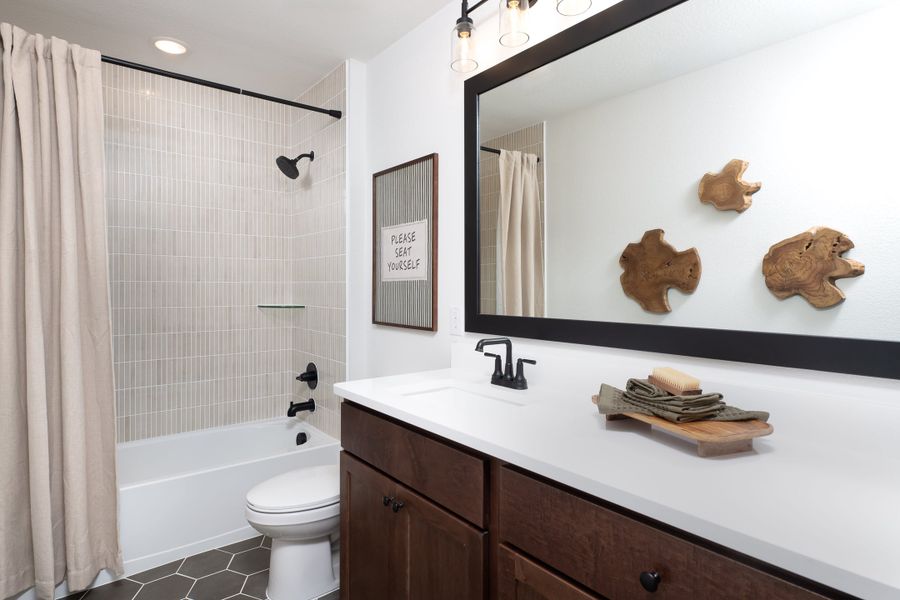 Representative furnished interior of a home built from the Walker by Tri Pointe Homes in Avondale, Fate (Image 16). Representative furnished interior of a home built from the Walker by Tri Pointe Homes in Avondale, Fate (Image 16).