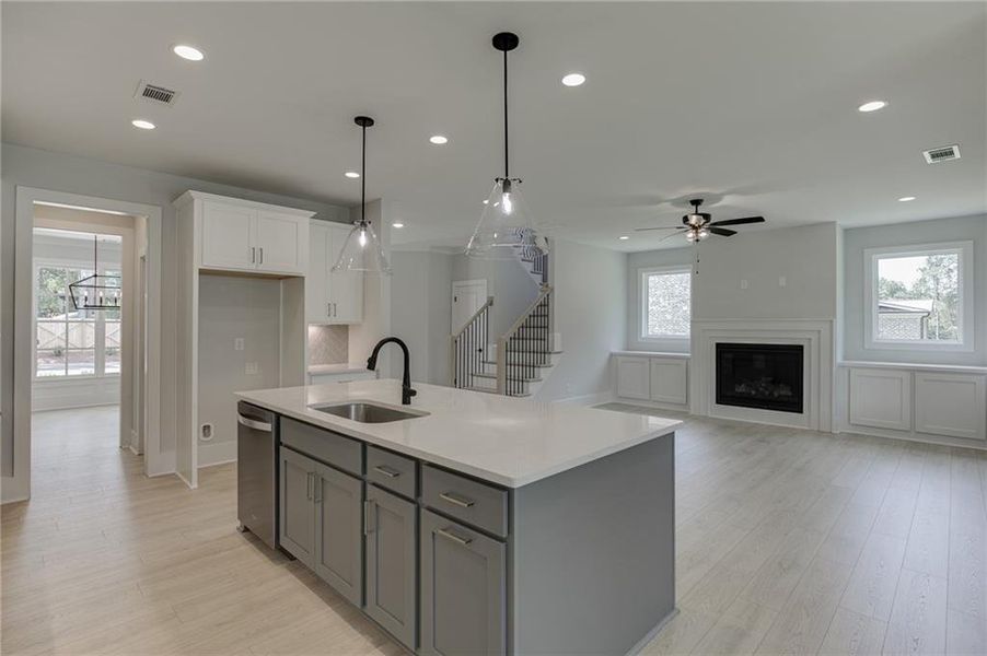 Furnished interior view inside a new home in , Buford (Image 10).