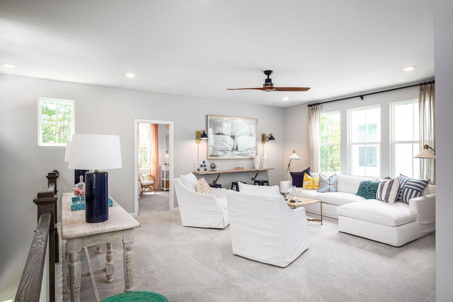 Furnished interior view inside a new home in Heron's Walk at Summers Corner: Row Collection, Summerville (Image 4).