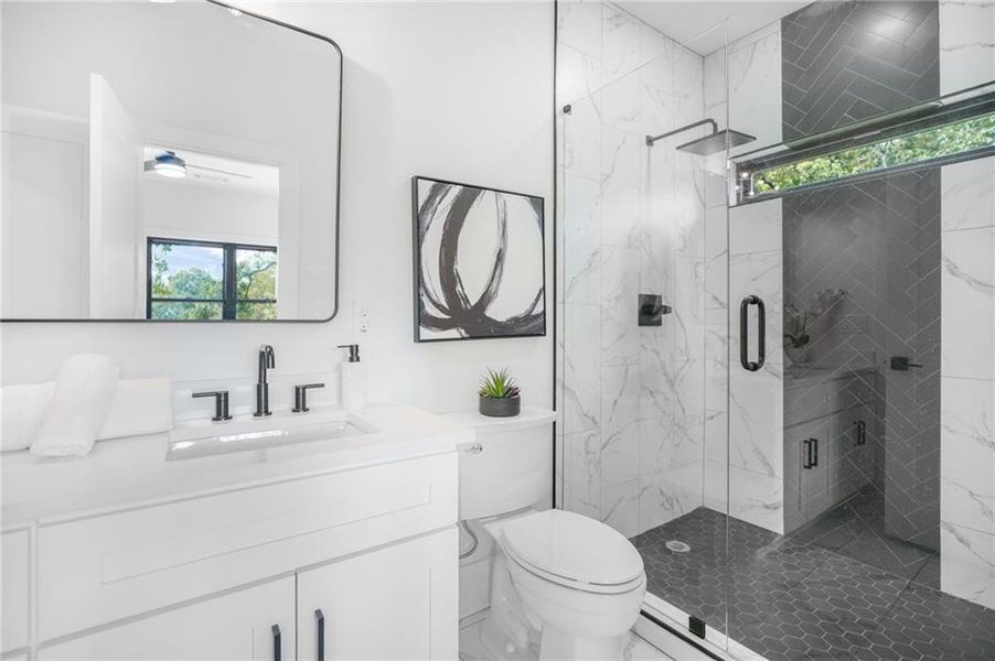 Furnished interior view inside a new home in , Atlanta (Image 26).