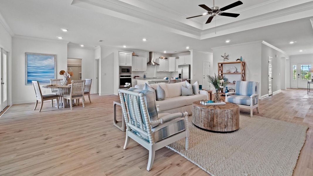 Representative furnished interior of a home built from the McKenzie by D.R. Horton in Holley Grove at Peach Creek - Waterfront Homes, Santa Rosa Beach (Image 11).
