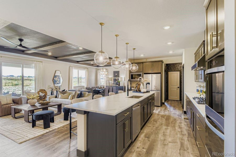 INTERIOR PHOTOS ARE SUMMIT MODEL HOME.