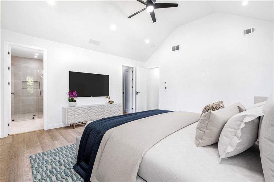 Furnished interior view inside a new home in , Atlanta (Image 9). Furnished interior view inside a new home in , Atlanta (Image 9).