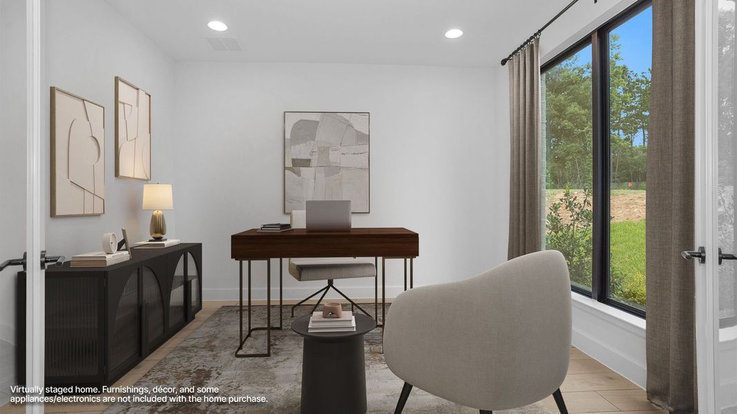 Furnished interior view inside a new home in The Woodlands Hills, Willis (Image 7).