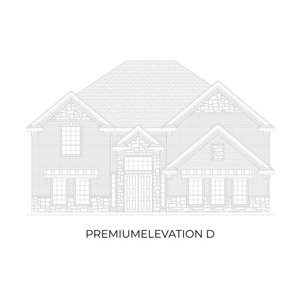 Representative rendering of the exterior for the Northcrest 3FSW (w/Media) by First Texas Homes (Image 7).