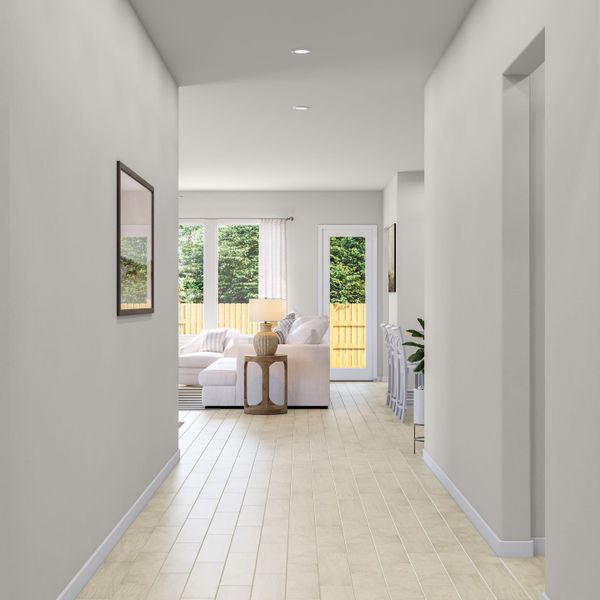 Furnished interior view inside a new home in Lagos Reserve, Manor (Image 3).