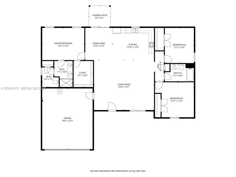 2D floor plan layout of this home in , Sebring, FL (Image 6). 2D floor plan layout of this home in , Sebring, FL (Image 6).