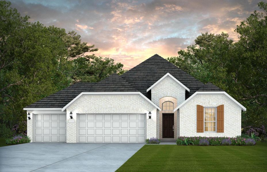 Representative exterior photo of a completed home built from the McKinney - 3-Car Garage by Pulte Homes in Davis Ranch, San Antonio, TX (Image 21). Representative exterior photo of a completed home built from the McKinney - 3-Car Garage by Pulte Homes in Davis Ranch, San Antonio, TX (Image 21).