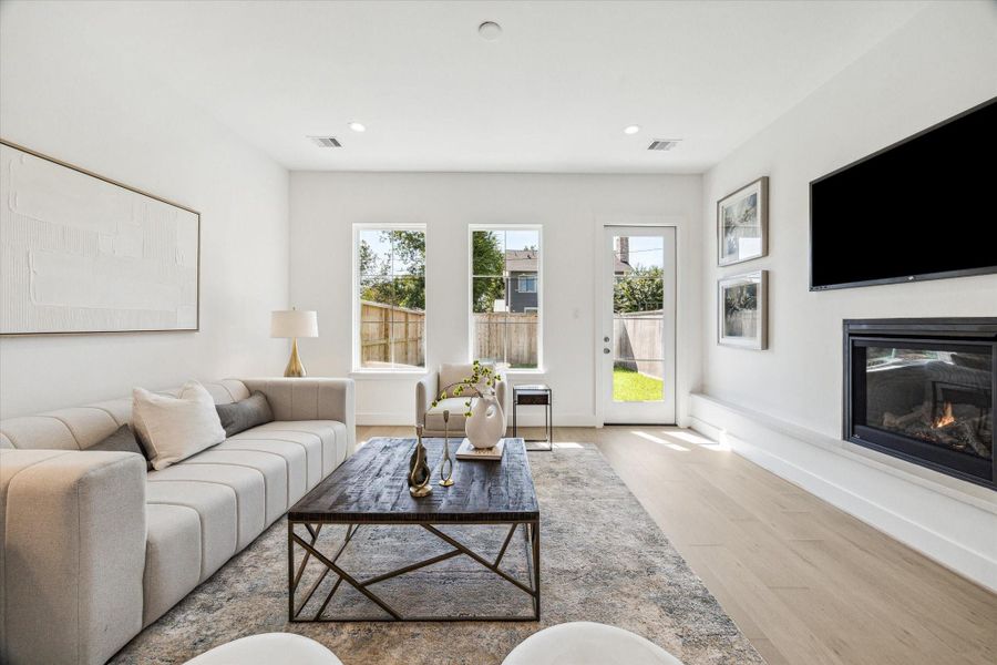 Furnished interior view inside a new home in , Houston (Image 27).