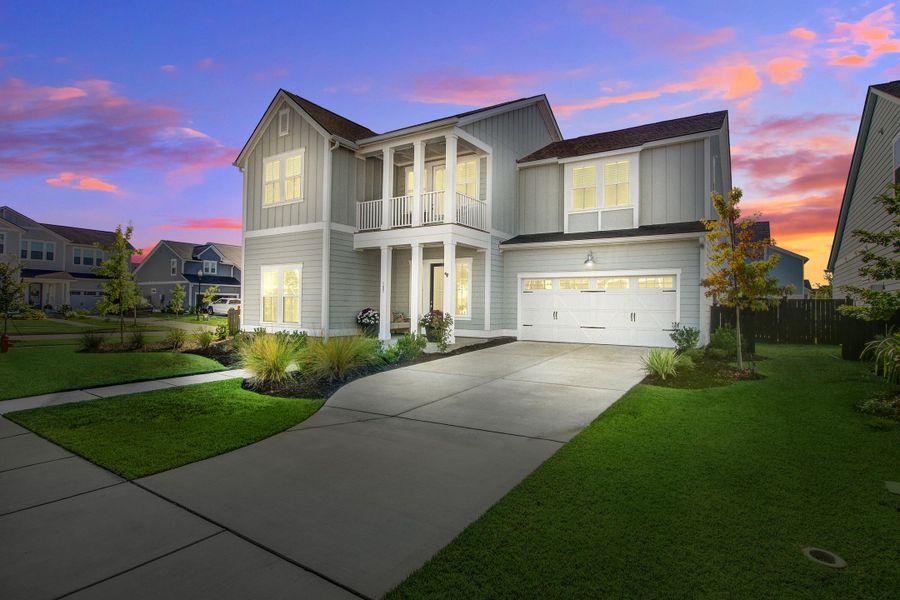 Front exterior of a new home in , Summerville, SC, highlighting curb appeal (Image 19).