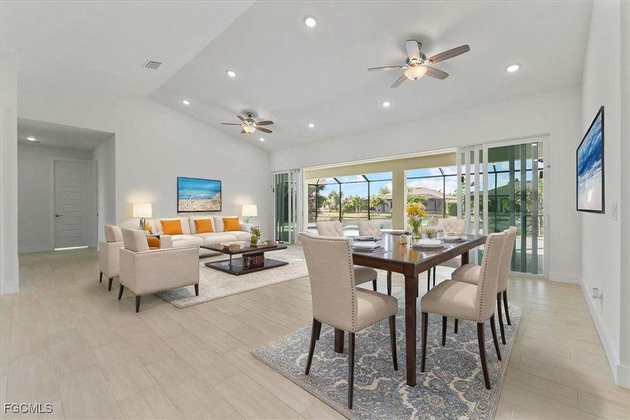Furnished interior view inside a new home in Cape Coral, Cape Coral (Image 6).