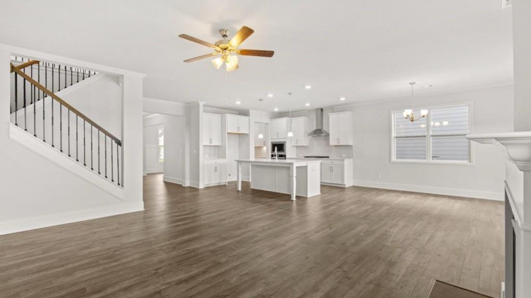 Spacious, unfurnished interior of a new home in Hamptons at Riverwood East, Dallas (Image 61).