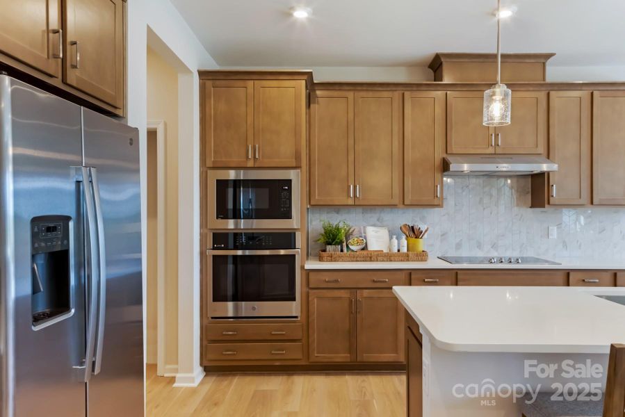 Refrigerator and Wall oven